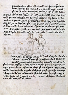 KALILA WA DIMNA. Page from a Latin translation of the Kalila wa Dimna, a traditional KALILA WA DIMNA. Page from a Latin translation of the Kalila wa Dimna, a traditional
