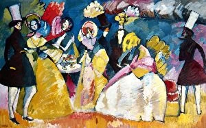 Abstract art Collection: Kandinsky: Crinoline, 1909