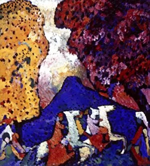 Russian Blue Gallery: Kandinsky: Mountain, 1908