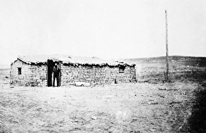 KANSAS: SOD HOUSE. The first house (sod) in Dodge City, Kansas KANSAS: SOD HOUSE. The first house (sod) in Dodge City, Kansas