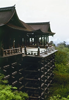 The Kiyomizu-dera temple in Kyoto, Japan. The temple dates to 798 The Kiyomizu-dera temple in Kyoto, Japan. The temple dates to 798