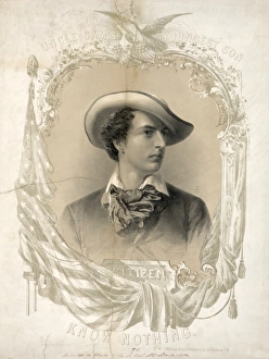KNOW NOTHINGS, c1850. Uncle Sams Youngest Son, Citizen Know Nothing. Lithograph KNOW NOTHINGS, c1850. Uncle Sams Youngest Son, Citizen Know Nothing. Lithograph
