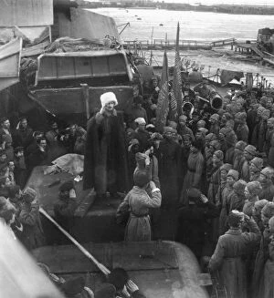 Images Dated 11th June 2010: KRONSTADT MUTINY, 1921. Rebel forces in command of the battleship, Petropavlovsk