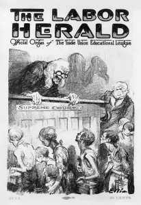 Print of Cartoon Critiquing 1922 Child Labor Ruling
