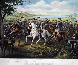Robert Gallery: LEE AND HIS GENERALS. Robert E. Lee and his generals