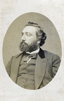 LEON GAMBETTA (1838-1882). French politician. Original carte-de-visite photograph LEON GAMBETTA (1838-1882). French politician. Original carte-de-visite photograph