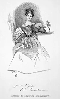 Images Dated 16th February 2007: LETITIA ELIZABETH LANDON (1802-1838). Pseudonym L. E. L. English poet and novelist