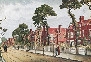 LONDON: BEDFORD PARK, 1882. Bedford Park, one of the first suburbs of London, England LONDON: BEDFORD PARK, 1882. Bedford Park, one of the first suburbs of London, England