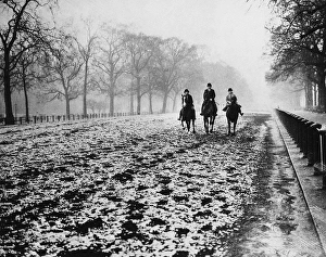 LONDON: ROTTEN ROW, c1895. Riders on Rotten Row, on the south side of Hyde Park, London, England LONDON: ROTTEN ROW, c1895. Riders on Rotten Row, on the south side of Hyde Park, London, England