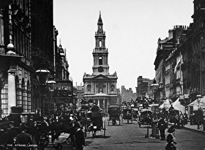 LONDON: THE STRAND, c1900. View of the Strand in Westminster, London, England LONDON: THE STRAND, c1900. View of the Strand in Westminster, London, England