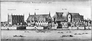 LONDON: WESTMINSTER, 1647. Part of Westminster, with Parliament House, Westminster Hall LONDON: WESTMINSTER, 1647. Part of Westminster, with Parliament House, Westminster Hall