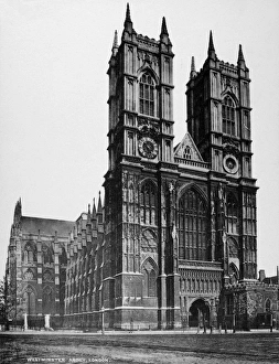 LONDON: WESTMINSTER ABBEY. View of Westminster Abbey, London, England LONDON: WESTMINSTER ABBEY. View of Westminster Abbey, London, England