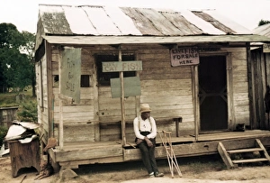 LOUISIANA: STORE, 1940. A store with live fish for sale, near Natchitoches, Louisiana LOUISIANA: STORE, 1940. A store with live fish for sale, near Natchitoches, Louisiana
