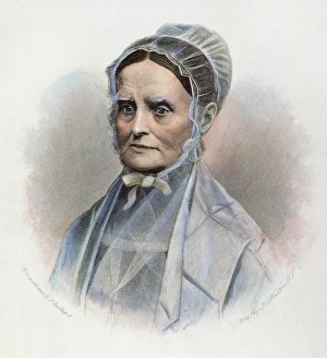 LUCRETIA COFFIN MOTT (1793-1880). American reformer: contemporary American engraving LUCRETIA COFFIN MOTT (1793-1880). American reformer: contemporary American engraving