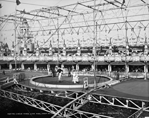 LUNA PARK, CIRCUS, c1900. The circus rings at Luna Park, Coney Island in Brooklyn LUNA PARK, CIRCUS, c1900. The circus rings at Luna Park, Coney Island in Brooklyn