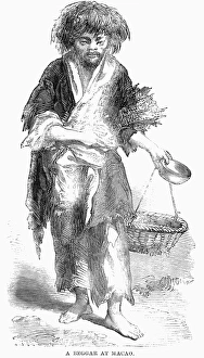 MACAO: BEGGAR, 1859. A beggar in Macao, the Portuguese colony on the coast of China MACAO: BEGGAR, 1859. A beggar in Macao, the Portuguese colony on the coast of China