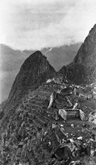 MACHU PICCHU, 1911. The ruins of the Incan city at Machu Picchu MACHU PICCHU, 1911. The ruins of the Incan city at Machu Picchu