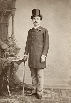 MAN, c1887. A man photographed by the studio of Ferry & Holtzmann on the Bowery in New MAN, c1887. A man photographed by the studio of Ferry & Holtzmann on the Bowery in New