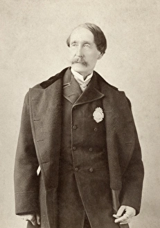 MAN, c1890. Portrait of a man wearing a badge, by the studio of Napoleon Sarony in New MAN, c1890. Portrait of a man wearing a badge, by the studio of Napoleon Sarony in New