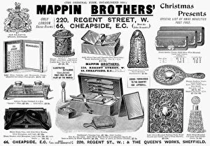 Images Dated 5th July 2012: MAPPIN BROTHERS AD, 1895. English newspaper advertisement for Mappin Brothers, in London, 1895