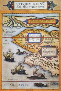 Map Prints: Bering Strait Map Print, 1593