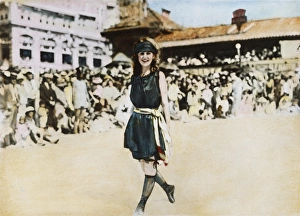 MARGARET GORMAN, 1921. Margaret Gorman of Washington, D.C. the first Miss America, at Atlantic City MARGARET GORMAN, 1921. Margaret Gorman of Washington, D.C. the first Miss America, at Atlantic City