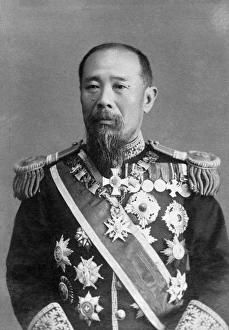 MARQUIS ITO HIROBUMI (1841-1909). Japanese statesman. Photograph, c1900 MARQUIS ITO HIROBUMI (1841-1909). Japanese statesman. Photograph, c1900