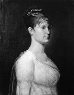 MARY LEE FITZHUGH CUSTIS (1788-1853). Wife of George Washington Parke Custis. Oil painting MARY LEE FITZHUGH CUSTIS (1788-1853). Wife of George Washington Parke Custis. Oil painting