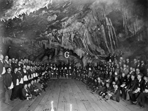 The Masonic Grand Lodge of Arizona meeting in the cave mine of the Copper Queen Consolidated Mining Company at Bisbee The Masonic Grand Lodge of Arizona meeting in the cave mine of the Copper Queen Consolidated Mining Company at Bisbee