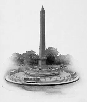 Buffalo Collection: McKinley Monument at Niagara Square, Buffalo, New York. Photopostcard, c1910