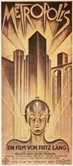 Text Gallery: METROPOLIS POSTER, 1926. German poster for Fritz Langs 1926 film, Metropolis
