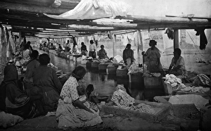 MEXICO: LAVANDERAS, c1890. Laundresses in Mexico. Photograph by William Henry Jackson MEXICO: LAVANDERAS, c1890. Laundresses in Mexico. Photograph by William Henry Jackson