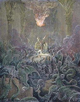 Milton: Paradise Lost - Satans Golden Palace Print. Art