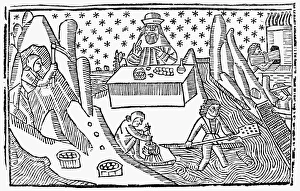 MINING, 1494. A medieval mining and dredging operation MINING, 1494. A medieval mining and dredging operation