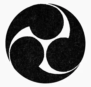 A mitsu tomoe, symbol of the Shinto trinity