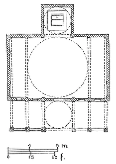 Modern floor plan for the Pazzi Chapel at the Palazzo Pitti, Florence, Italy Modern floor plan for the Pazzi Chapel at the Palazzo Pitti, Florence, Italy