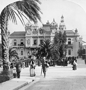MONACO: MONTE CARLO, c1900. The casino in Monte Carlo, Monaco. Stereograph, c1900 MONACO: MONTE CARLO, c1900. The casino in Monte Carlo, Monaco. Stereograph, c1900