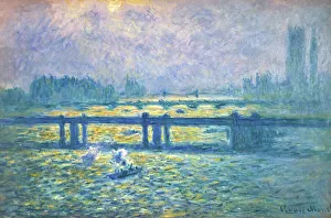 MONET: CHARING CROSS Bridge, London. Oil on canvas, 1901-04 MONET: CHARING CROSS Bridge, London. Oil on canvas, 1901-04