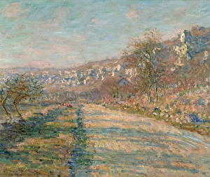 MONET: LA ROCHE-GUYON, 1880. Road of La Roche-Guyon. Oil on canvas, Claude Monet MONET: LA ROCHE-GUYON, 1880. Road of La Roche-Guyon. Oil on canvas, Claude Monet