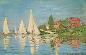 MONET: REGATTAS, C1872. Regates a Argenteuil. Oil on canvas, Claude Monet, c1872 MONET: REGATTAS, C1872. Regates a Argenteuil. Oil on canvas, Claude Monet, c1872