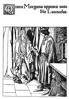 MORGAN LE FAY. Drawing, 1905, by Howard Pyle MORGAN LE FAY. Drawing, 1905, by Howard Pyle