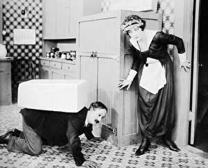NO MOTHER TO GUIDE HIM. Silent film, 1919, produced by Mack Sennett (1884-1960) NO MOTHER TO GUIDE HIM. Silent film, 1919, produced by Mack Sennett (1884-1960)