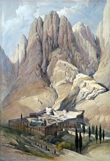 Robert Gallery: MOUNT SINAI: MONASTERY. Saint Catherines Monastery at Mount Sinai, Egypt