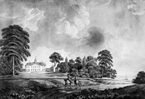 MOUNT VERNON, 1798. West view of Mount Vernon, Virginia, the home of George Washington MOUNT VERNON, 1798. West view of Mount Vernon, Virginia, the home of George Washington