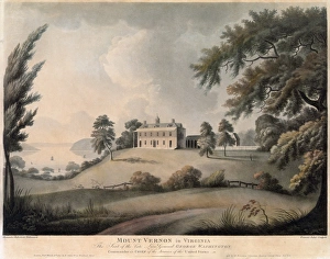 MOUNT VERNON, 1800. Mount Vernon, the home of George Washington on the Potomac River in MOUNT VERNON, 1800. Mount Vernon, the home of George Washington on the Potomac River in