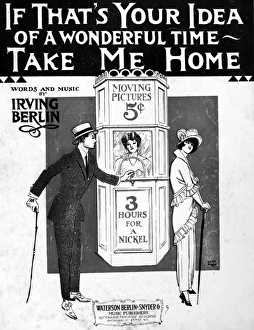 MOVING PICTURES, 1914. American sheet music cover, 1914, for Irving Berlins If MOVING PICTURES, 1914. American sheet music cover, 1914, for Irving Berlins If