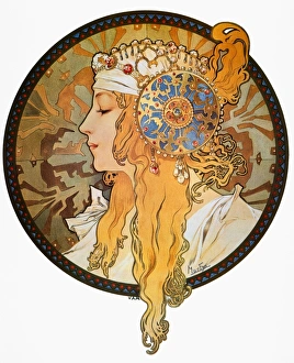 <b class=qtipBold><figcaption>MUCHA: POSTER, c1900</figcaption></b><br>MUCHA: POSTER, c1900. Poster design, c1900 by Alphonse Mucha.<br><em>© none</em> MUCHA: POSTER, c1900