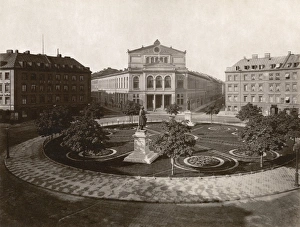 MUNICH: THEATER. The Gartnerplatz theater in Munich, Germany. Photograph, c1900 MUNICH: THEATER. The Gartnerplatz theater in Munich, Germany. Photograph, c1900