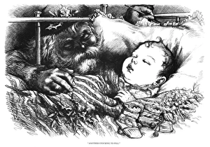 NAST: CHRISTMAS, 1880. Another Stocking to Fill. Wood engraving by Thomas Nast, 1880 NAST: CHRISTMAS, 1880. Another Stocking to Fill. Wood engraving by Thomas Nast, 1880