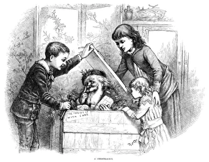 NAST: CHRISTMAS, 1885. A Christmas box. Engraving by Thomas Nast, 1885 NAST: CHRISTMAS, 1885. A Christmas box. Engraving by Thomas Nast, 1885